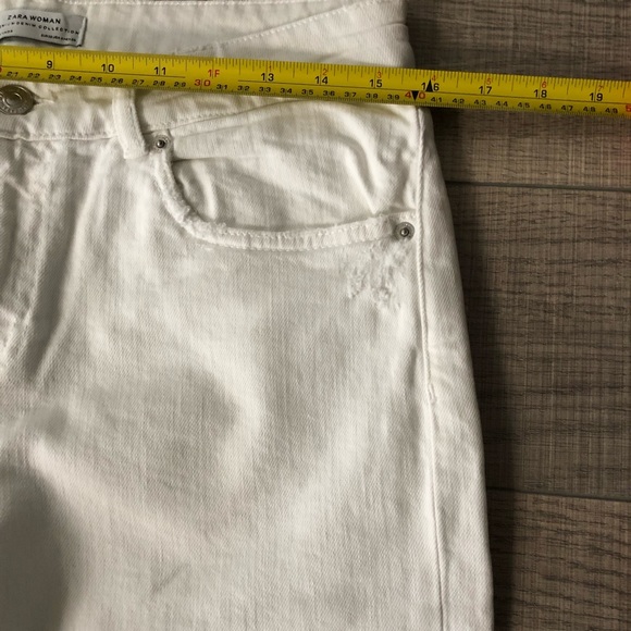 White Jeans distressed ribbed - Picture 7 of 9